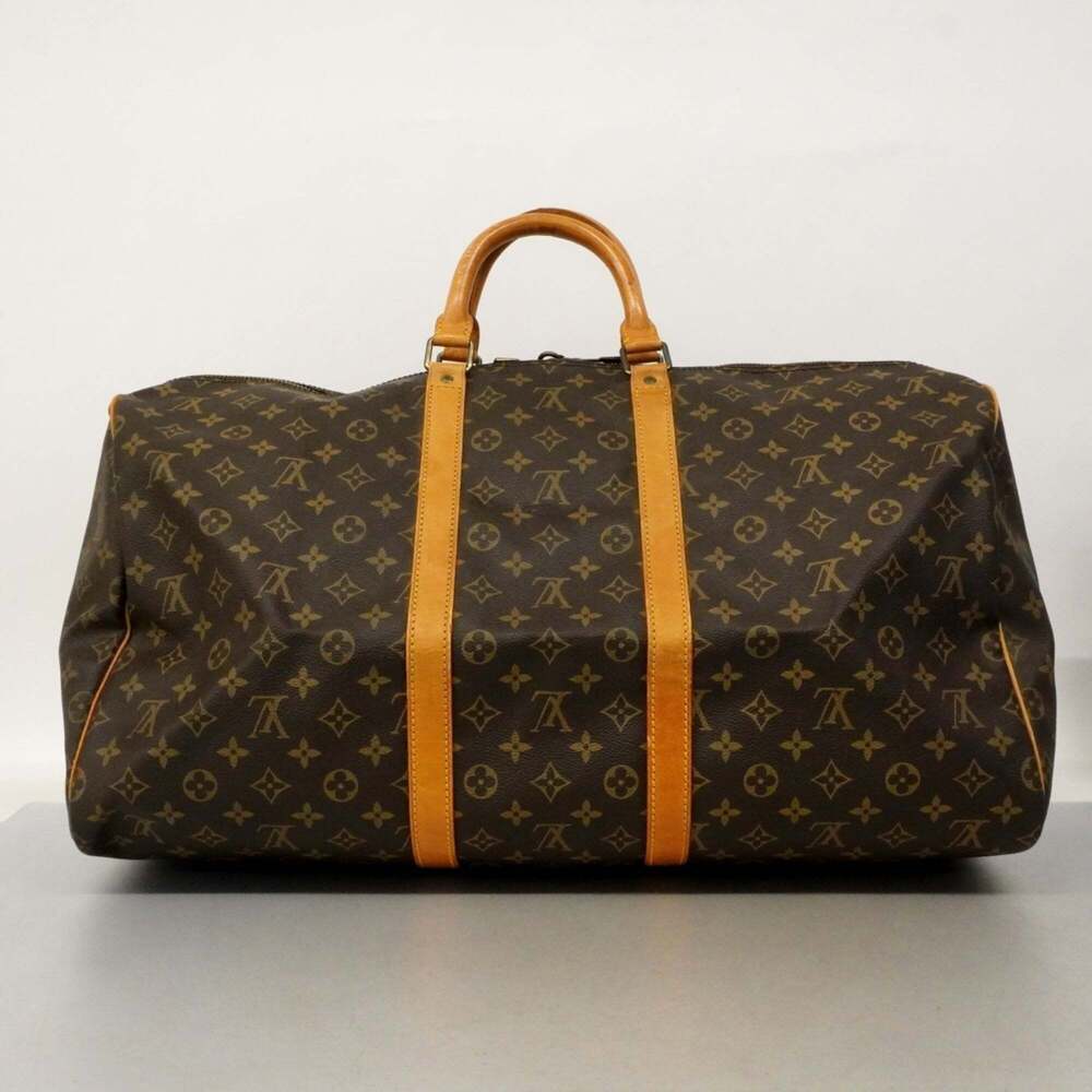 LOUIS VUITTON Brown Monogram Keepall 55 Boston Bag - Picture 16 of 16